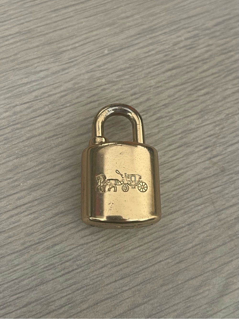 Coach Gold Padlock for Handbag